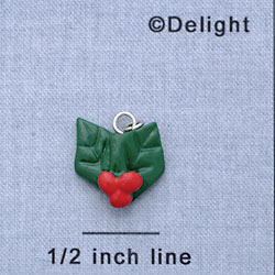 7411 - Holly Leaves - Resin Charm