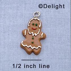 7420 - Gingerbread - Girl  - Resin Charm