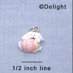 7503 - Bunny - Egg  - Resin Charm