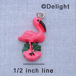 7518* - Flamingo - Pink Resin Charm (Left or Right)