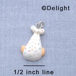 7573 - Baby In Blanket - Multi  - Resin Charm