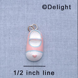 7574 - Baby Shoe - Multi  - Resin Charm