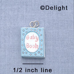 7581 - Baby Book - Multi  - Resin Charm