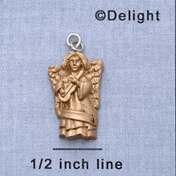 7615 - Angel - Guitar Gold  - Resin Charm