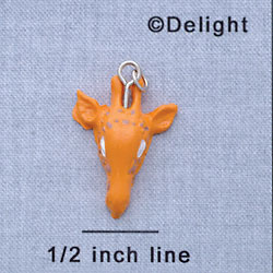 7619 - Giraffe - Face  - Resin Charm