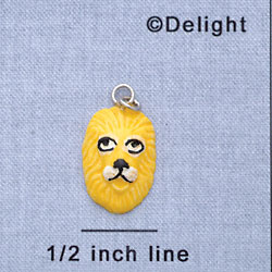 7621 - Lion - Face  - Resin Charm