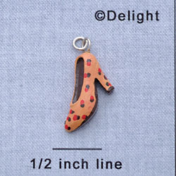 7640* - Shoe - Pump Animal Print - Resin Charm