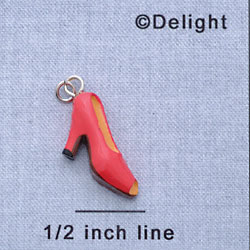 7642* - Shoe - Pump Pink - Resin Charm