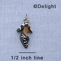 7645* - Shoe - Strap Zebra - Resin Charm