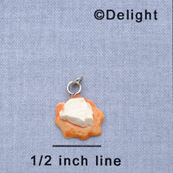 7680 - Cheese - Round Cracker  - Resin Charm