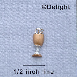 7693 - Wine Chalice - Gold  - Resin Charm
