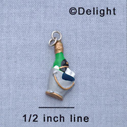 7695 - Champagne Bucket - Bottle  - Resin Charm