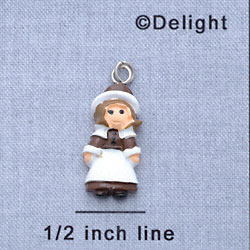 7734 tlf - Pilgrim - Girl  - Resin Charm