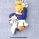 7013 - Cheerleader - Purple  - Resin Charm