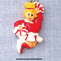 7017 - Cheerleader - Red  - Resin Charm