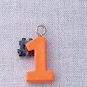 7026 - #1 - Orange  - Resin Charm