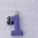 7029 - #1 - Purple  - Resin Charm