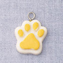 7046 - Paw - Yellow  - Resin Charm