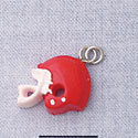 7057 - Football Helmet - Red  - Resin Charm