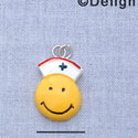 7092 - Smiley Face - Nurse  - Resin Charm