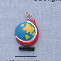 7098 - Globe - Resin Charm