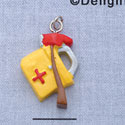 7133 - Fire Collage - Ax 1 St Aid  - Resin Charm