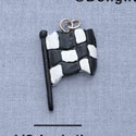 7138 - Checkered Flag - Resin Charm