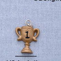 7177 - Trophy - 1st Place Gold  - Resin Charm