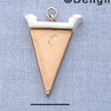 7184 - Pennant - Gold  - Resin Charm