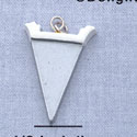 7185 - Pennant - Silver  - Resin Charm