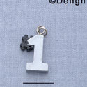 7187 - #1 - Silver  - Resin Charm