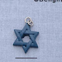 7214 - Star Of David - Hole  - Resin Charm