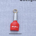 7220 - Nail Polish - Red  - Resin Charm