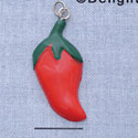 7259* tlf - Jalapeno - Red  - Resin Charm (Left or Right)
