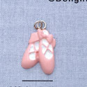 7277 - Ballet Shoes - Pink  - Resin Charm