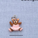 7278 tlf - Ballet Bear - Pink  - Resin Charm