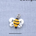 7294 tlf - Bee - Front Yellow  - Resin Charm