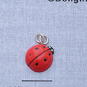 7296 - Ladybug - Red  - Resin Charm