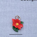 7300 - Flower - Red Bright  - Resin Charm
