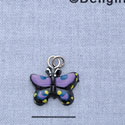 7304 - Butterfly - Monarch Purple  - Resin Charm