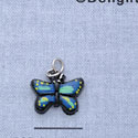 7305 - Butterfly - Monarch Blue  - Resin Charm