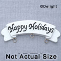 7344 - Banner - Happy Holiday  - Resin Charm Holder
