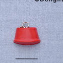 7368 - Food Dish - Red  - Resin Charm