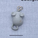 7369 - Mouse - Grey  - Resin Charm