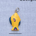 7380 - Fish - Yellow  - Resin Charm