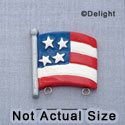 7387 - Usa - Flag  - Resin Charm Holder