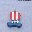 7388 - Uncle Sam Hat - Usa  - Resin Charm