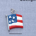 7390 tlf - Flag - Usa  - Resin Charm