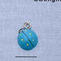 7400 - Ladybug - Blue  - Resin Charm