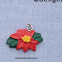 7409 - Poinsettia - Resin Charm